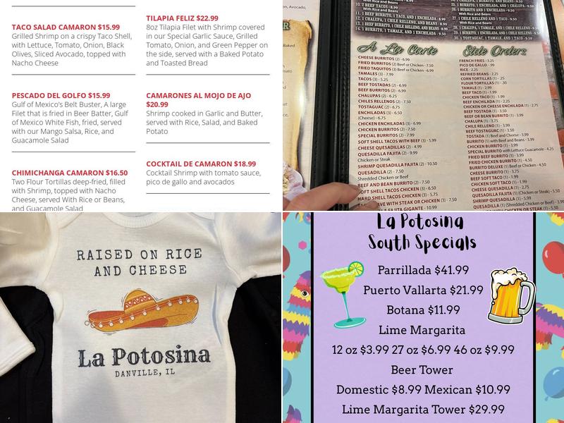 La Potosina Mexican Restaurant Menu
