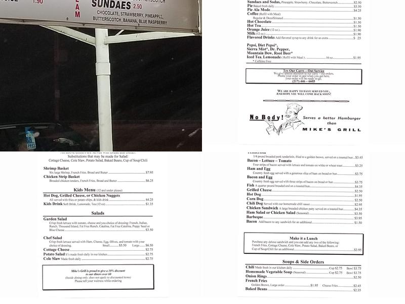 Mike's Grill Menu