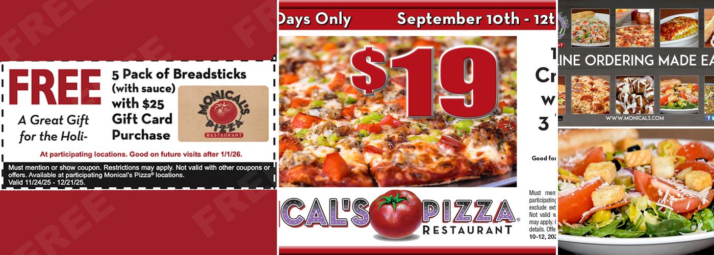 Monical's Pizza Menu
