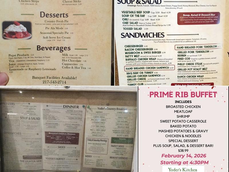 Yoder's Kitchen Menu