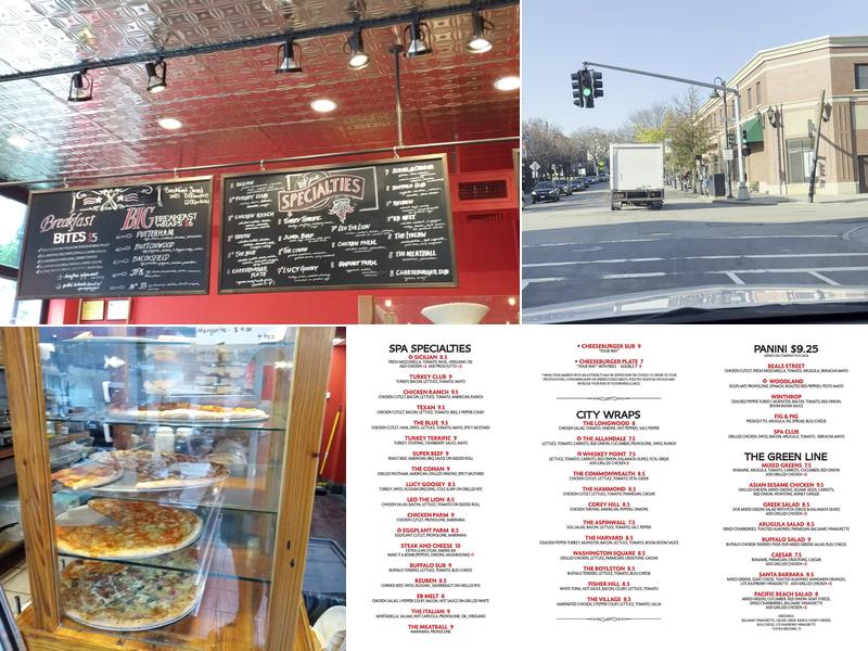 The Brookline Pizza SPA Menu