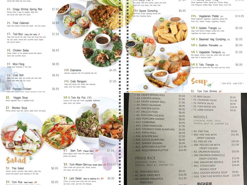 Dok Bua Thai Kitchen Menu