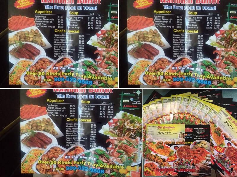 National Buffet Menu