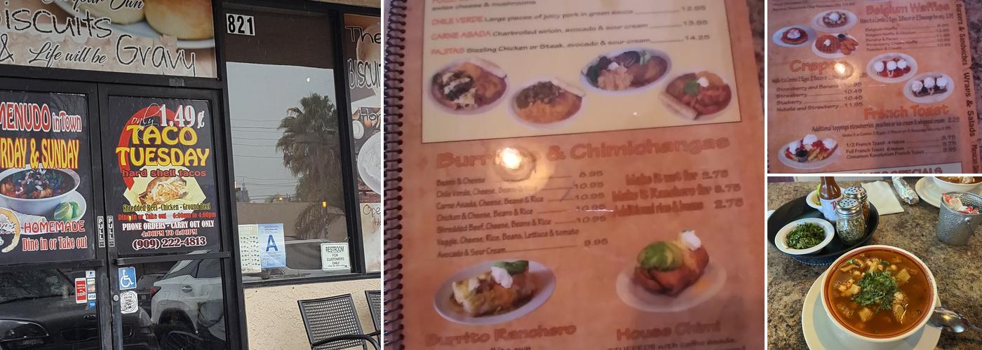 Flor's Diner Menu