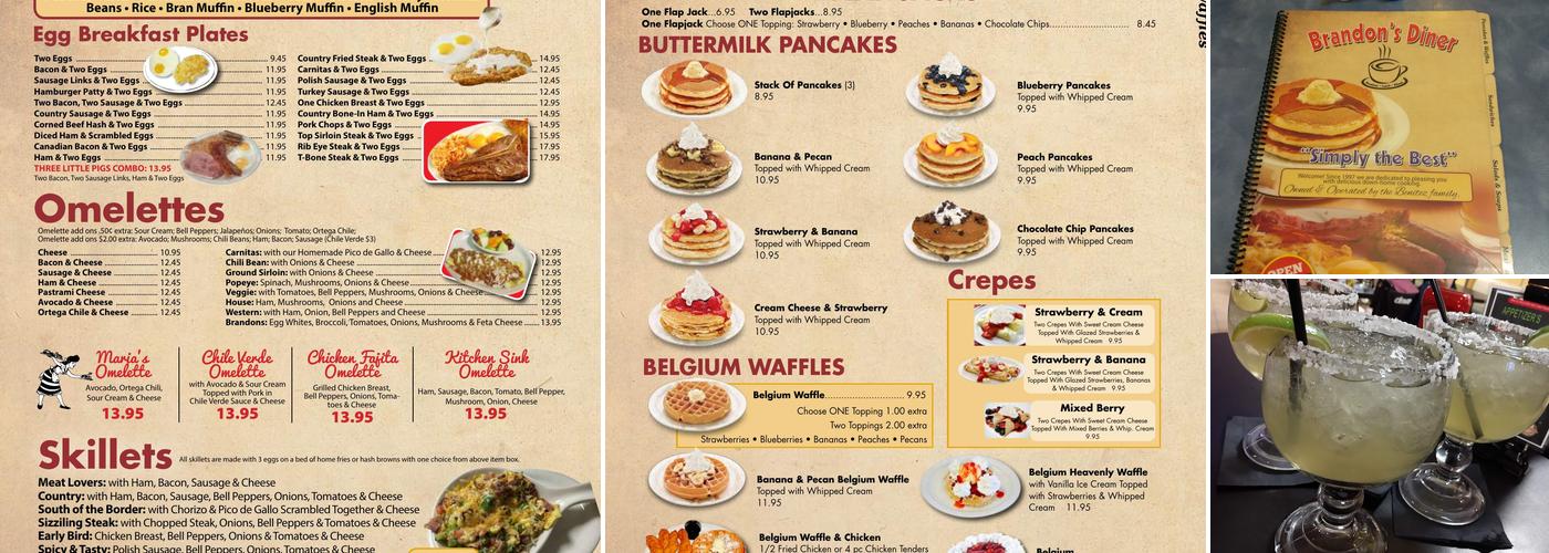 Brandon's Diner Menu