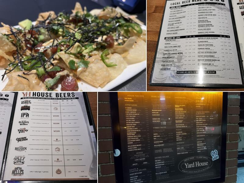 Yard House Menu