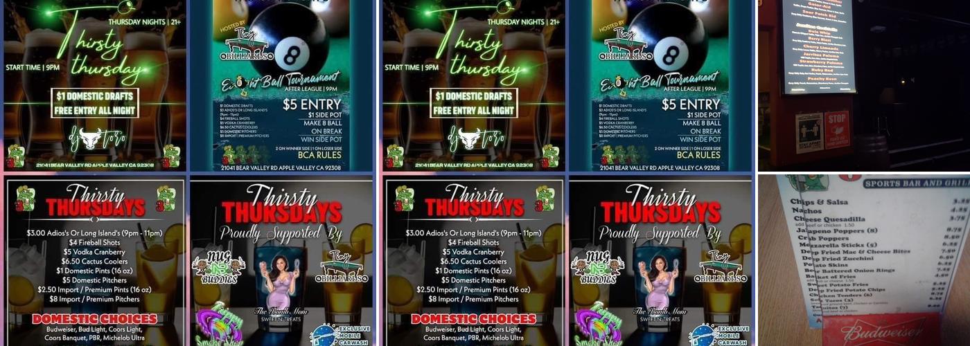 Gators Sports Bar & Grill Menu