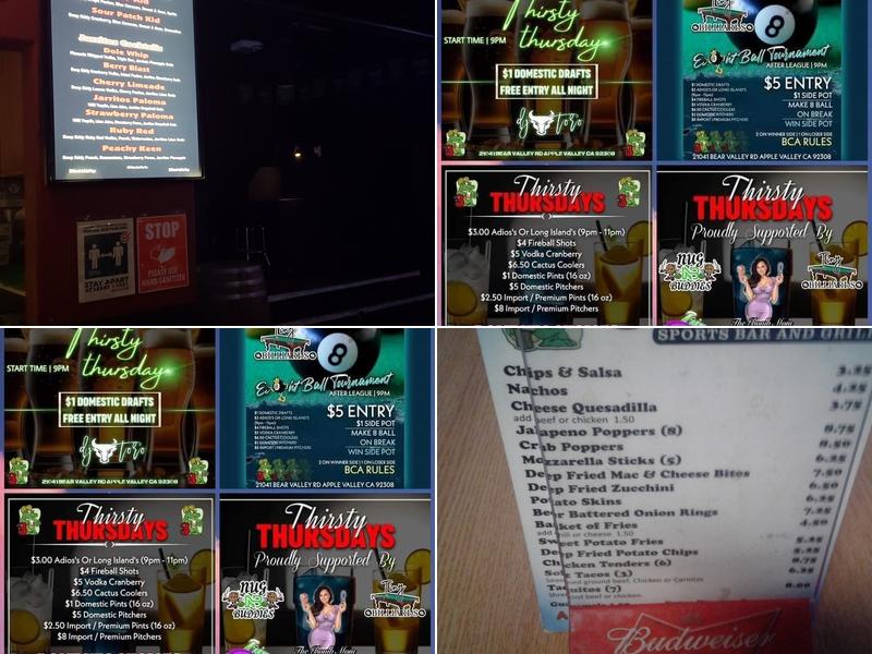 Gators Sports Bar & Grill Menu