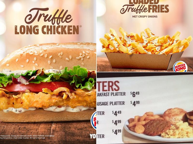 Burger King Menu