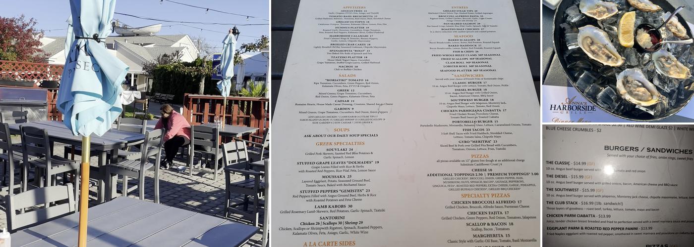 Anna's Harborside Grille Menu