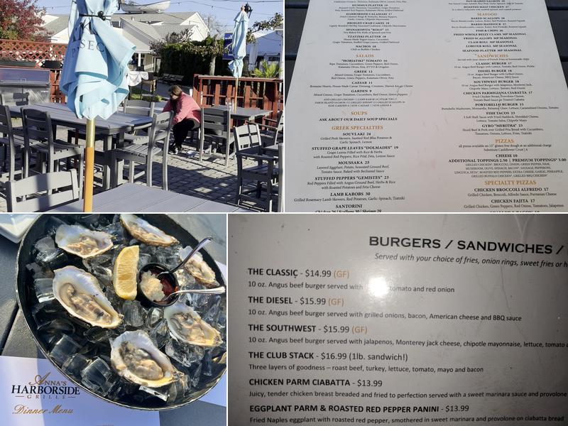 Anna's Harborside Grille Menu