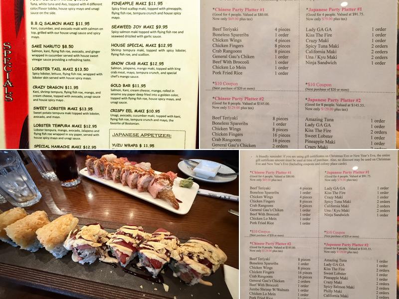 Sushi Joy Menu