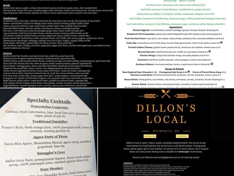 Dillon's Local Menu