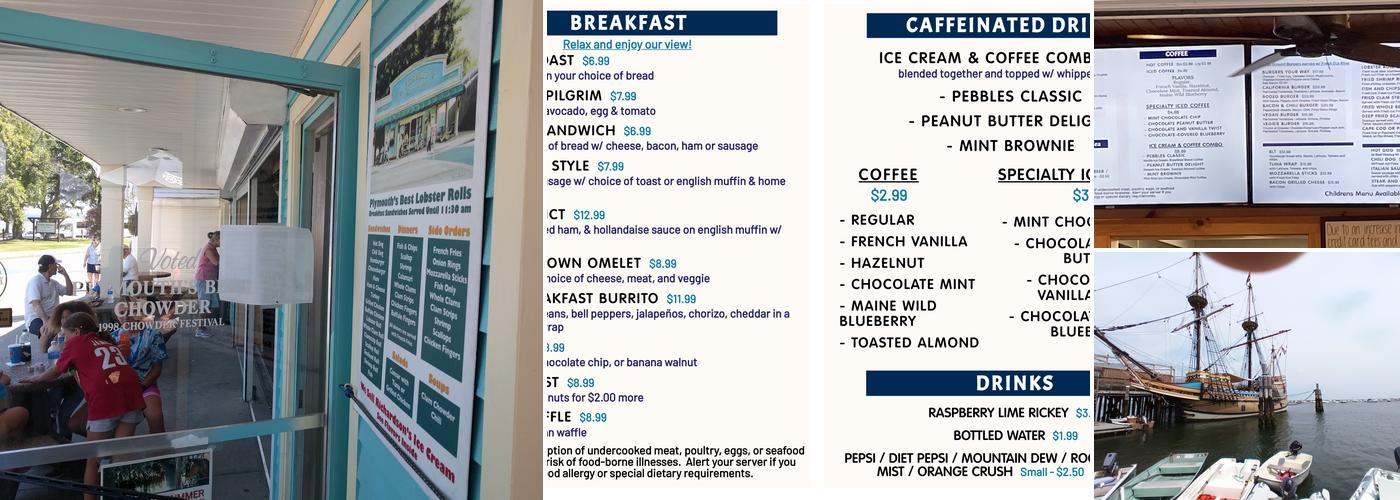 Pebbles Menu