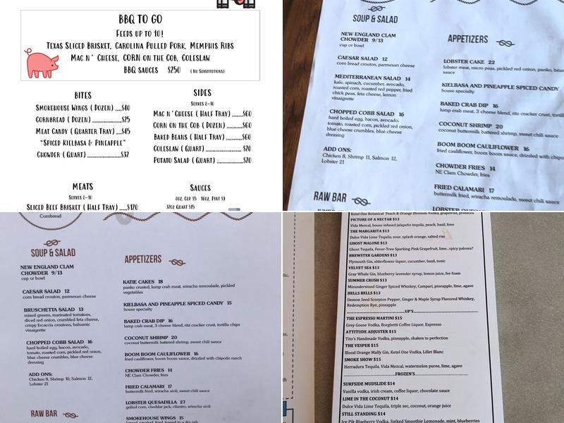 Surfside Smokehouse Menu