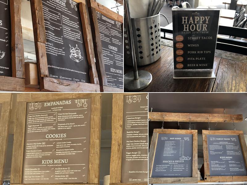 Bushfire Kitchen - Temecula Menu
