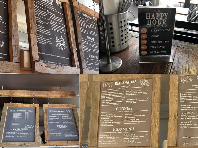 Bushfire Kitchen - Temecula Menu