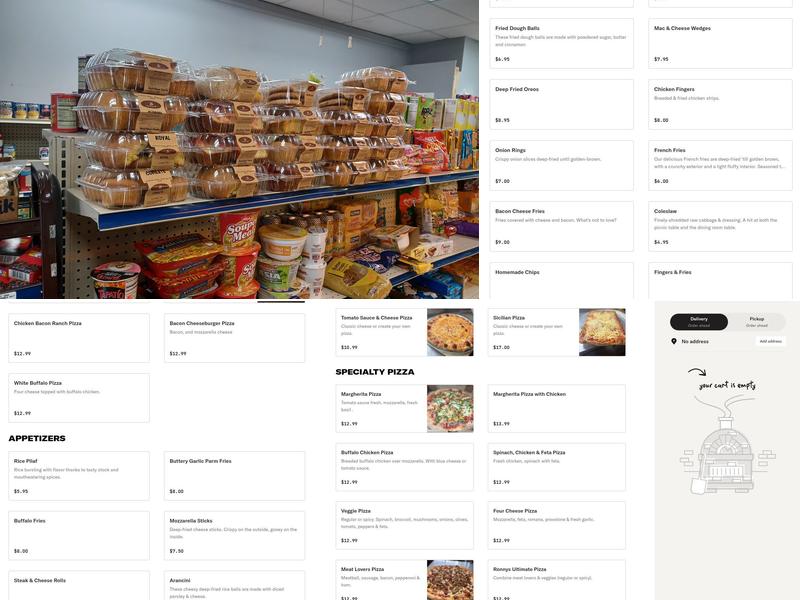 The Original Ronny's Place Menu