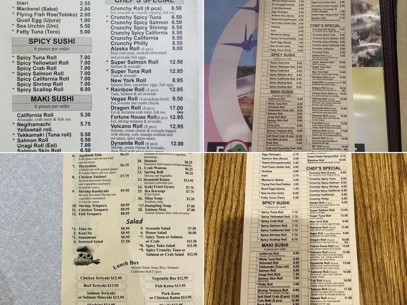 Burke Fortune House Menu