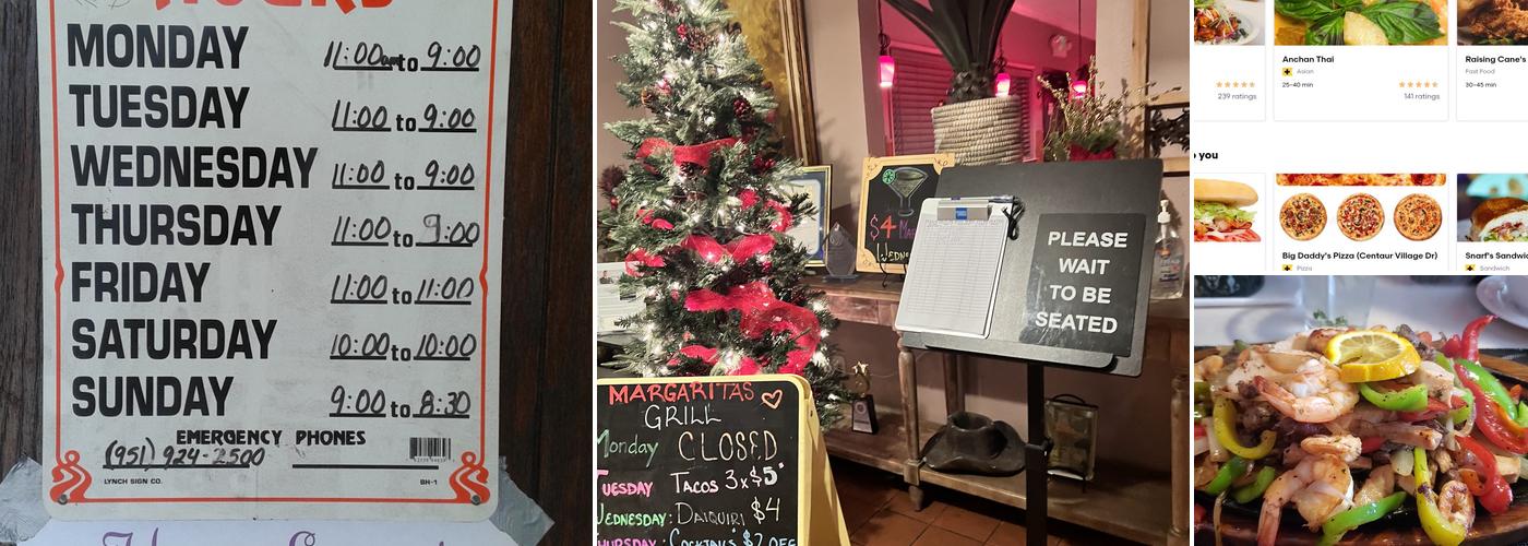 Margaritas Grill Restaurant and Catering Menu