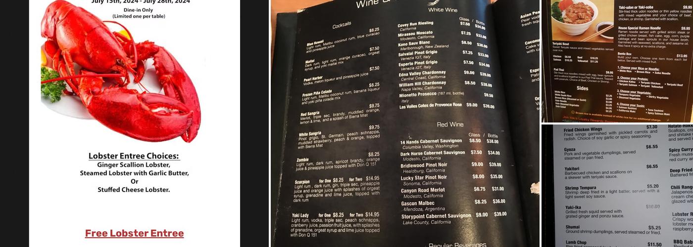 YōKi Japanese Restaurant & Bar - Ramen & Sushi Place Menu