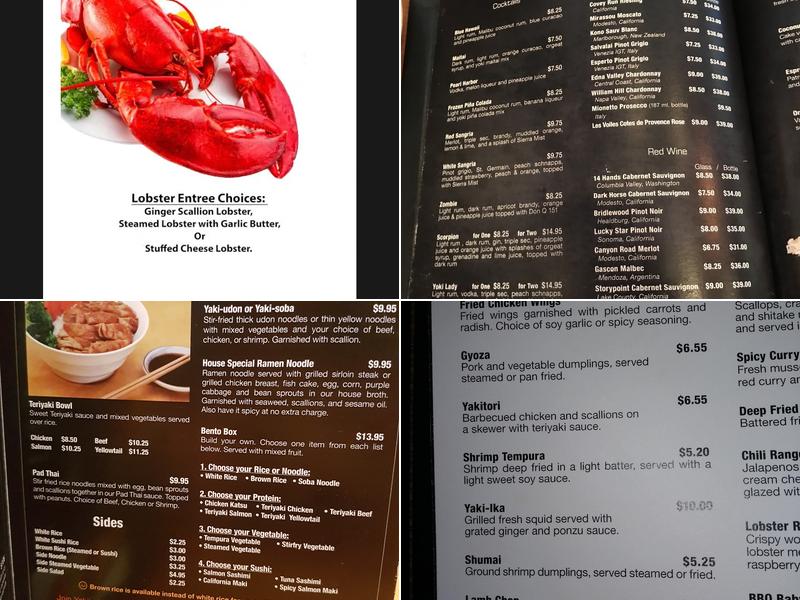 YōKi Japanese Restaurant & Bar - Ramen & Sushi Place Menu