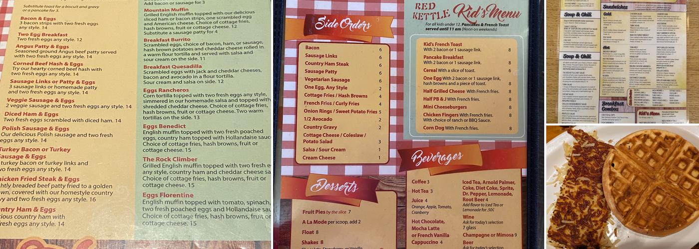 Red Kettle Menu