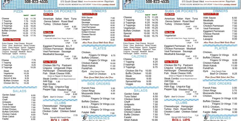 Super Pizza & Subs Menu