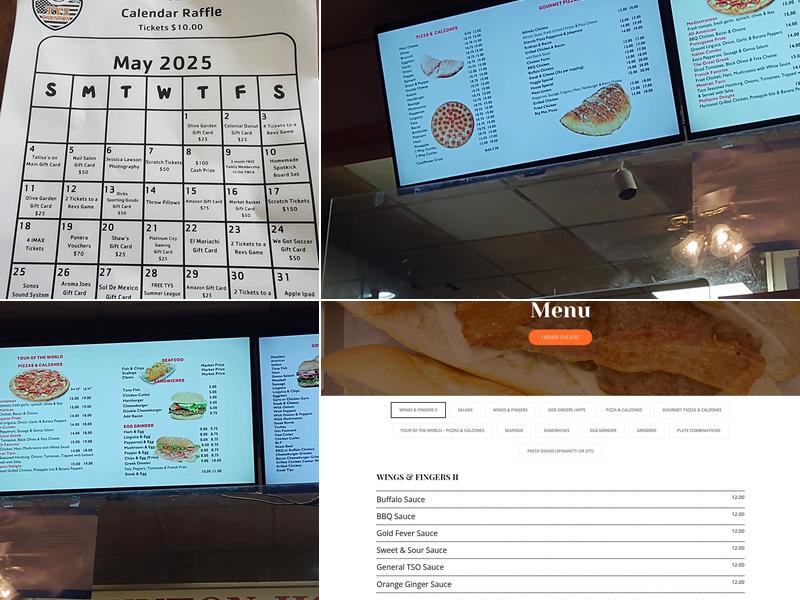 Taunton House of Pizza Menu