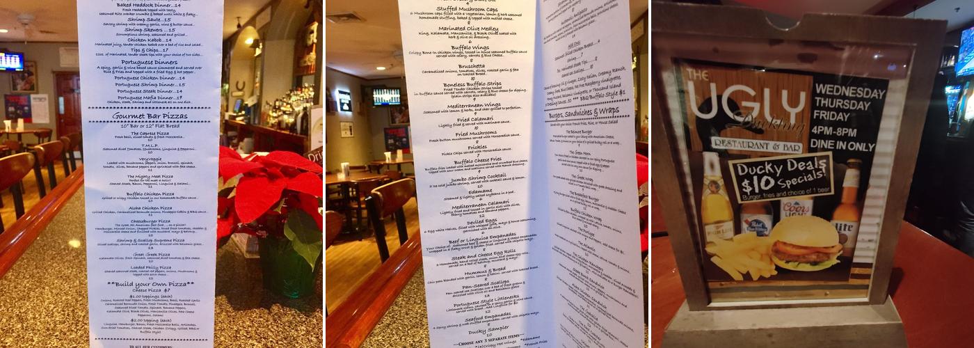 Ugly Duckling Restaurant & Bar Menu