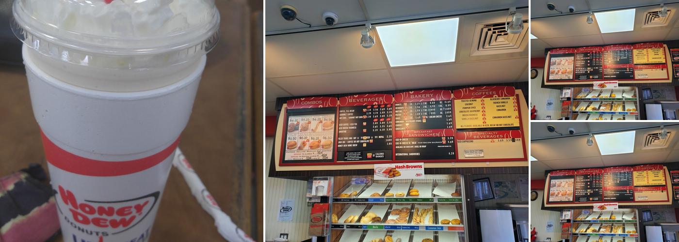 Honey Dew Donuts Menu