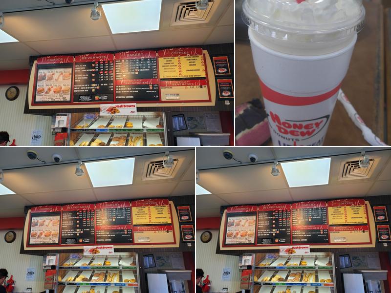 Honey Dew Donuts Menu