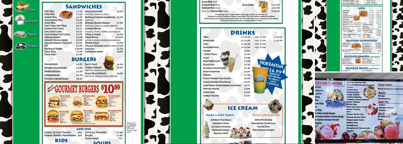 Frates Drive In Menu