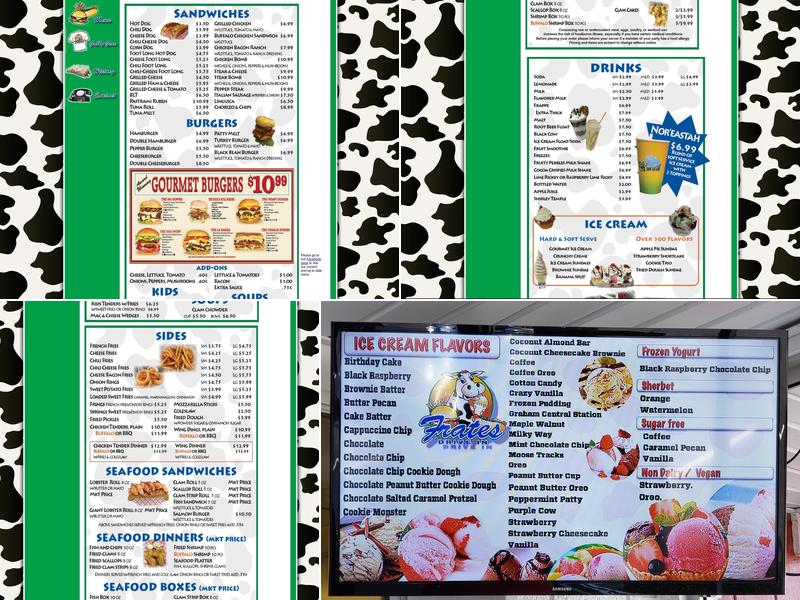Frates Drive In Menu