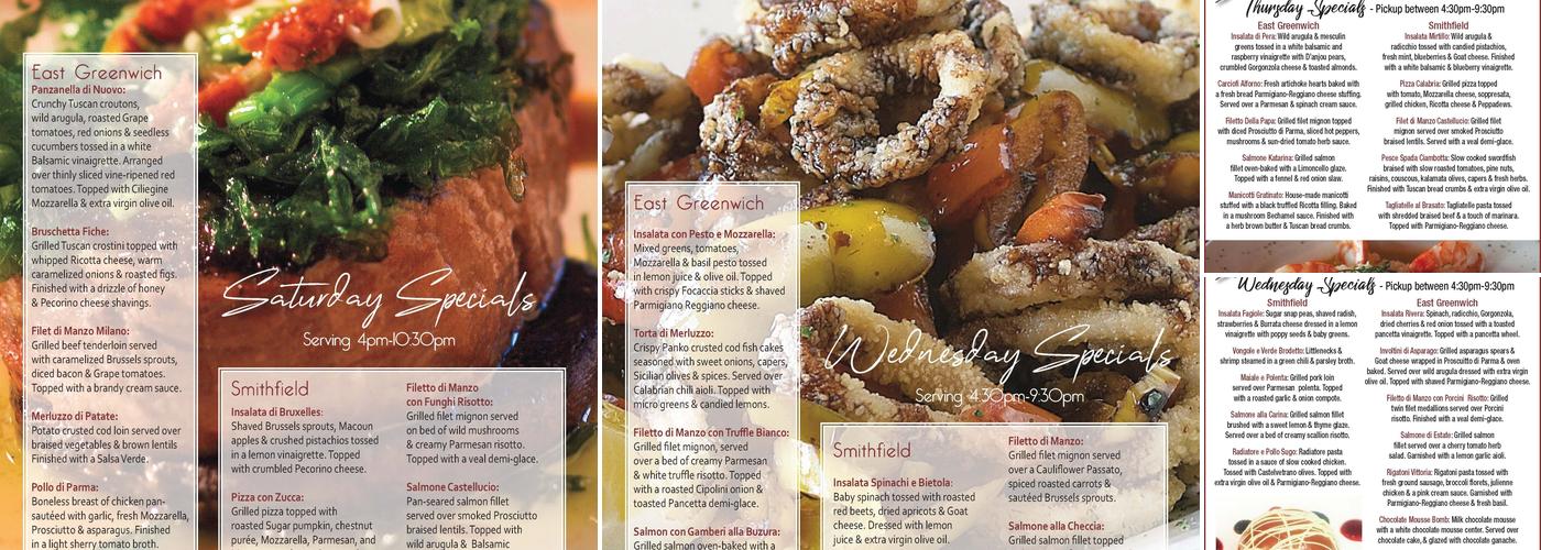 Siena Menu