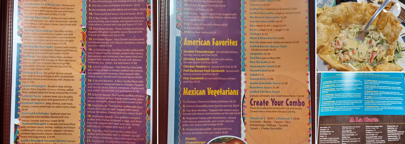 El Compadre Menu