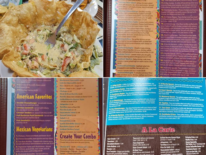 El Compadre Menu
