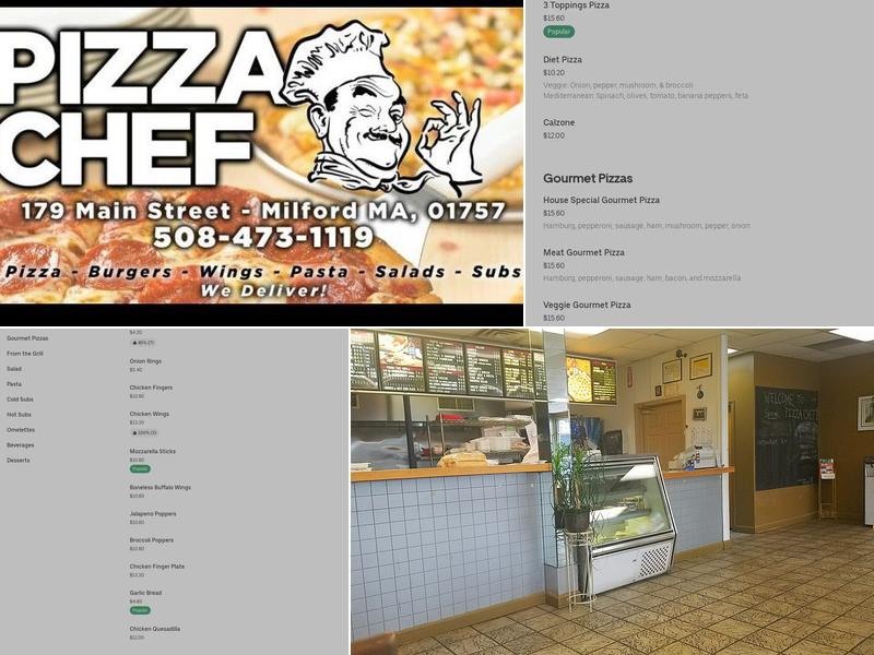 Pizza Chef Milford Menu