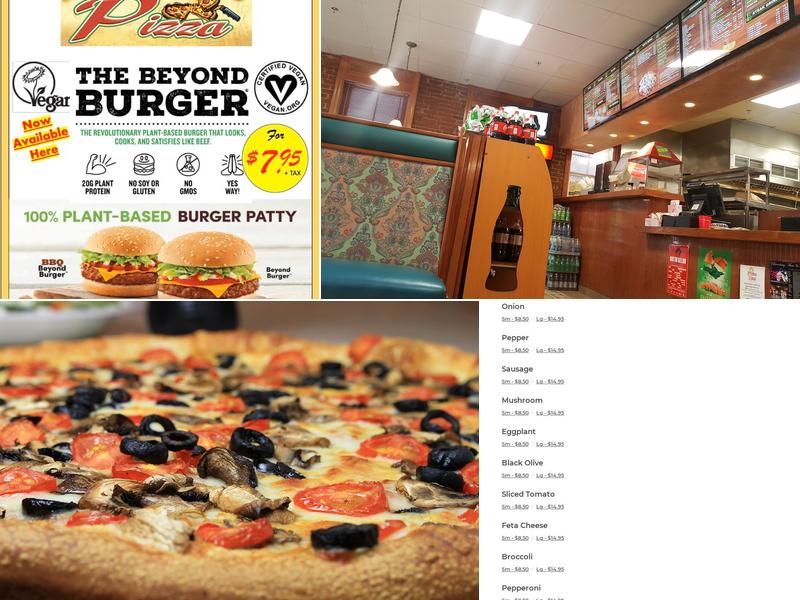 Harry's Famous Pizza Menu