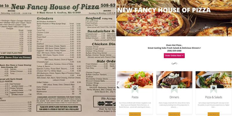 New Fancy House Of Pizza Menu