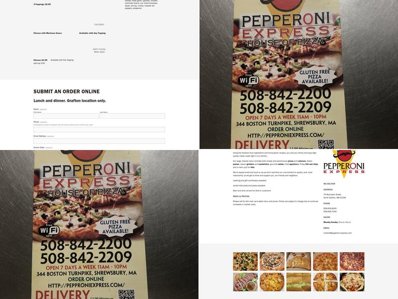 Pepperoni Express Menu