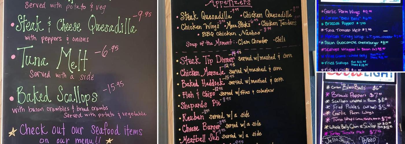Turtle Tavern Menu
