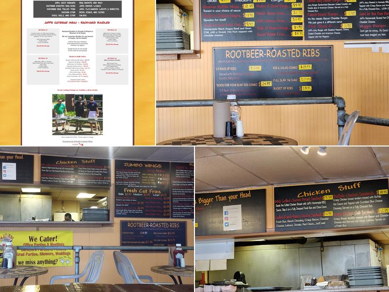 Joff's Backyard Grill Menu