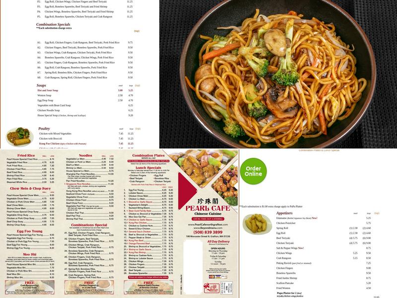 Pearl Cafe Grafton Menu