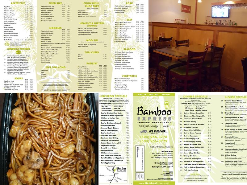 Bamboo Express Menu
