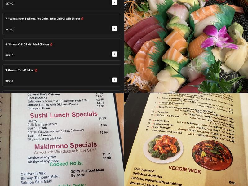 Ko Sushi and Grill Menu