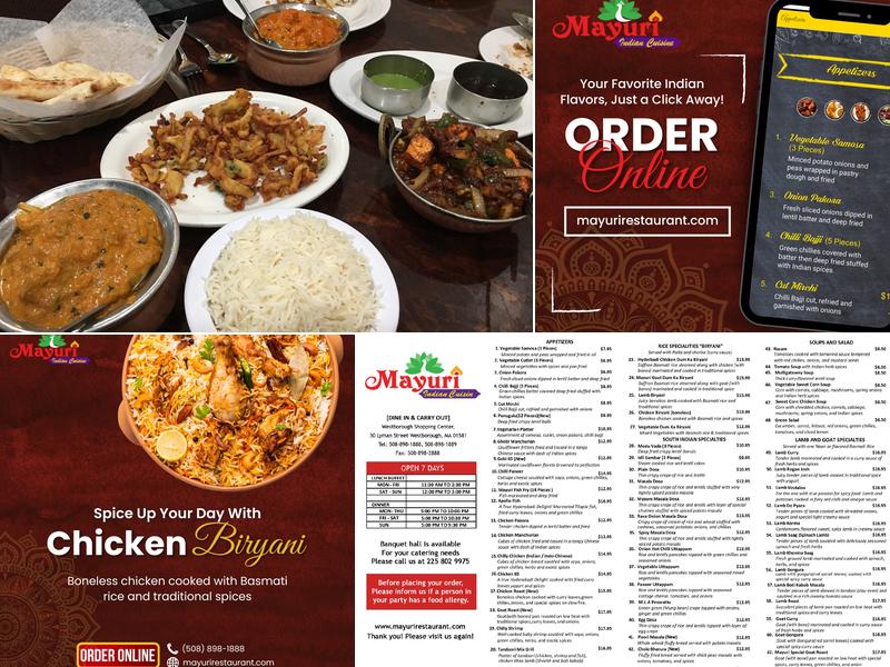 Mayuri Indian Cuisine Menu