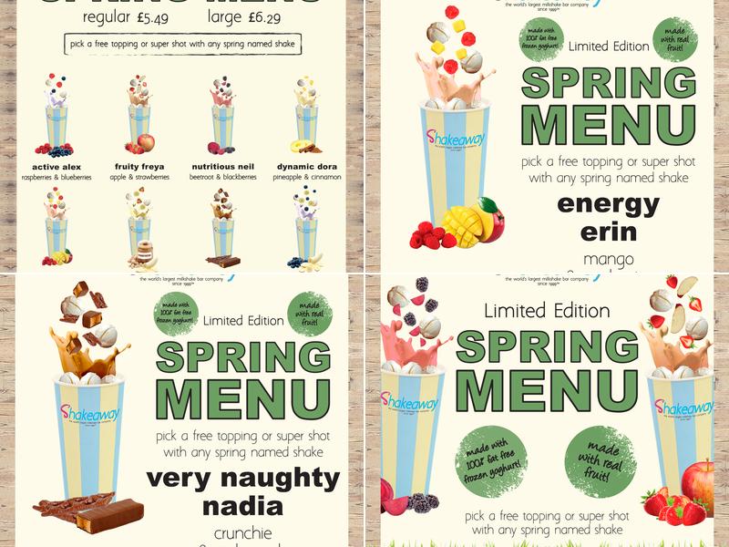 Shakeaway Menu