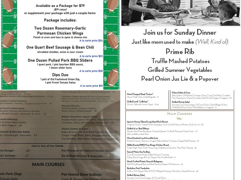 Chiara Menu