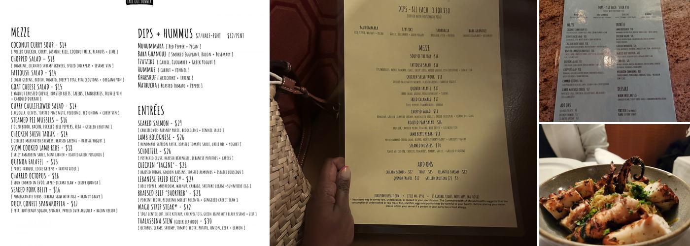 Juniper Menu